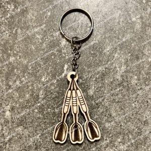 Darts or Dart Board Key Chain