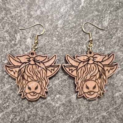 Highland Cow Earrings